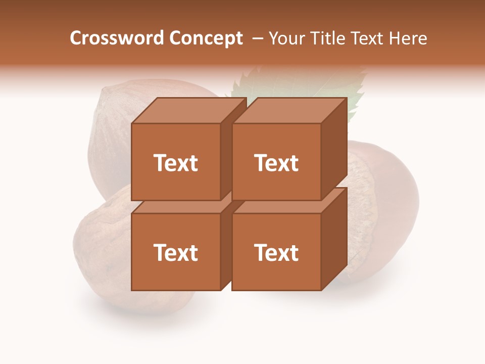 Organic Hazelnut Food PowerPoint Template