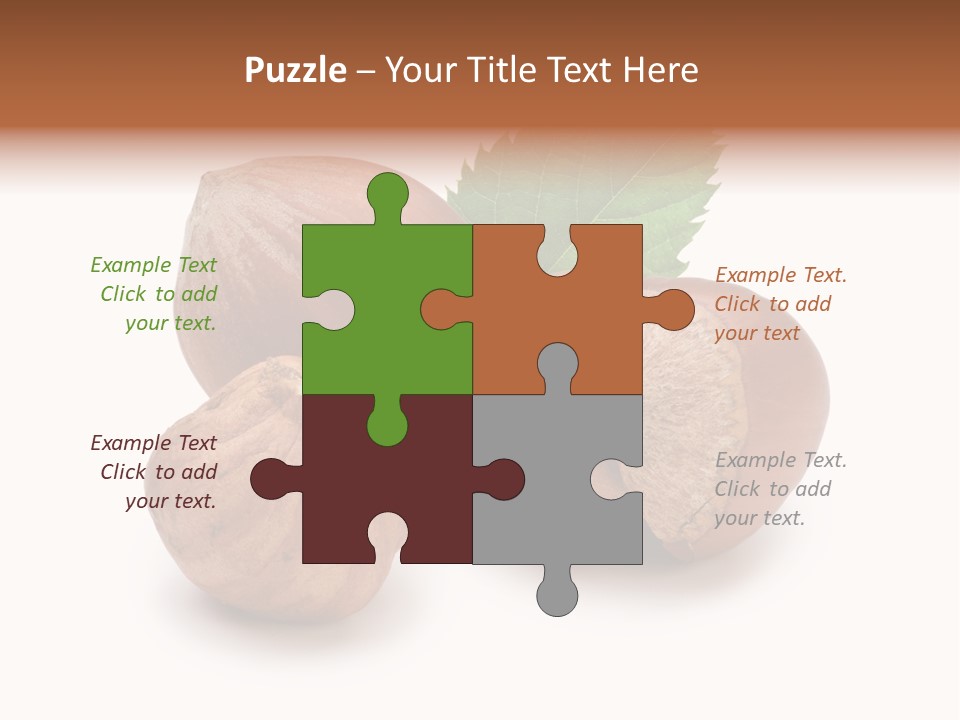 Organic Hazelnut Food PowerPoint Template