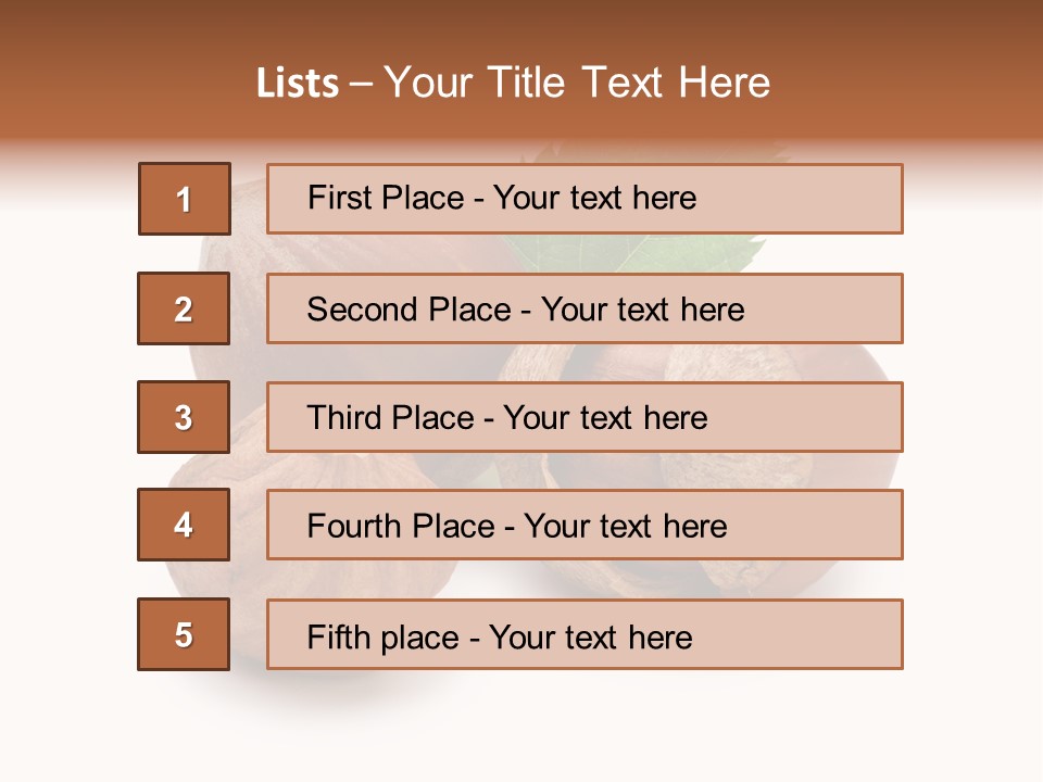 Organic Hazelnut Food PowerPoint Template