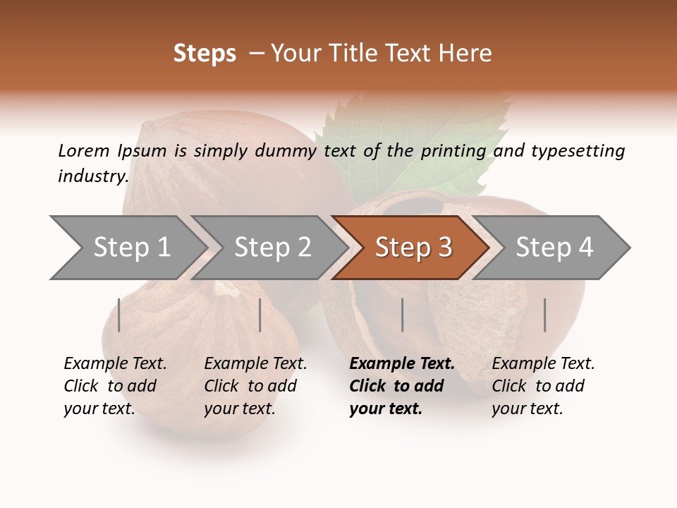 Organic Hazelnut Food PowerPoint Template