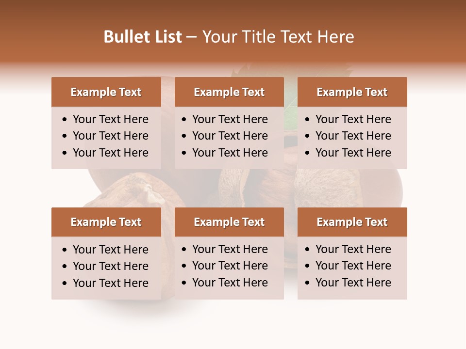 Organic Hazelnut Food PowerPoint Template