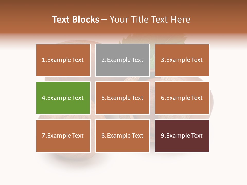 Organic Hazelnut Food PowerPoint Template