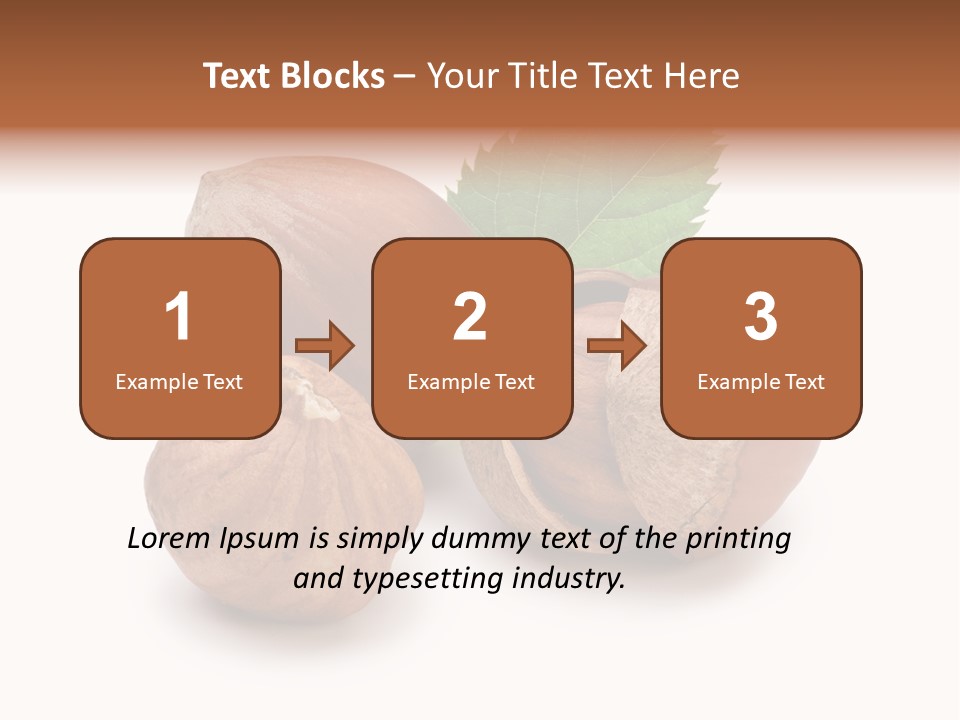 Organic Hazelnut Food PowerPoint Template