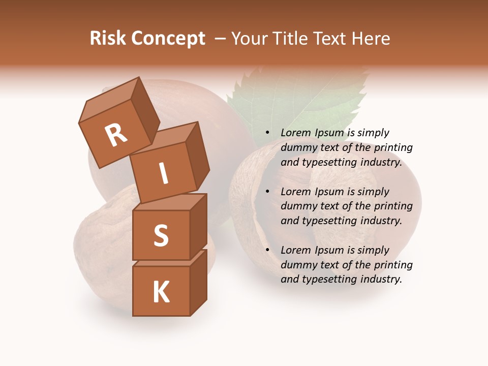 Organic Hazelnut Food PowerPoint Template