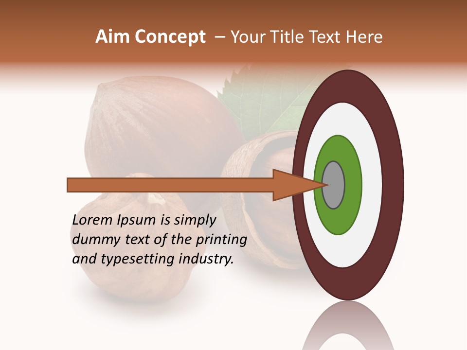 Organic Hazelnut Food PowerPoint Template
