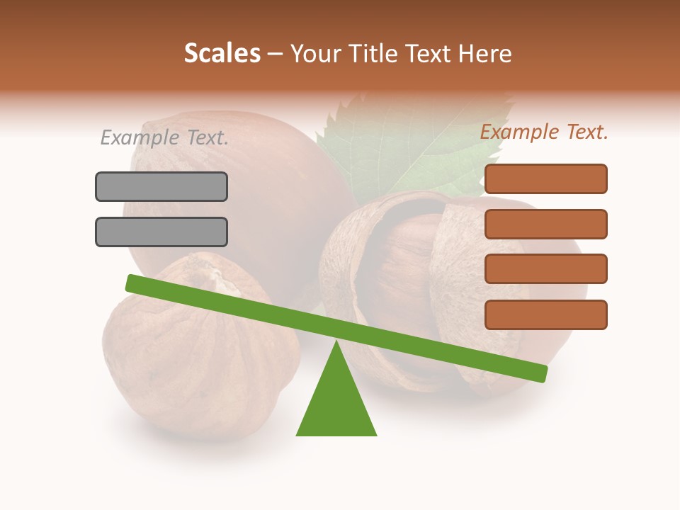 Organic Hazelnut Food PowerPoint Template