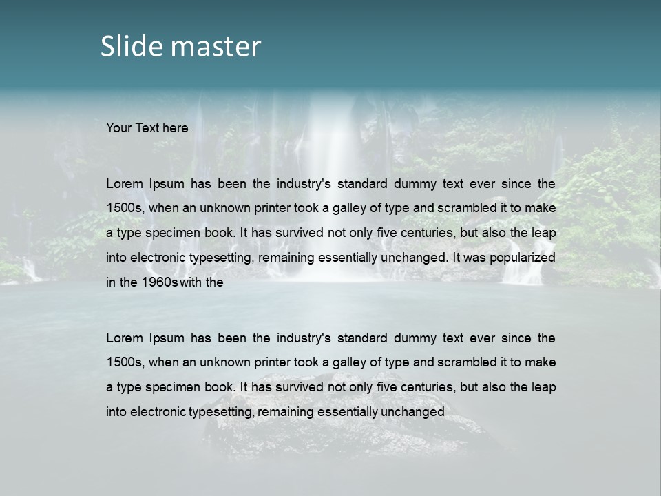 Water Island River PowerPoint Template