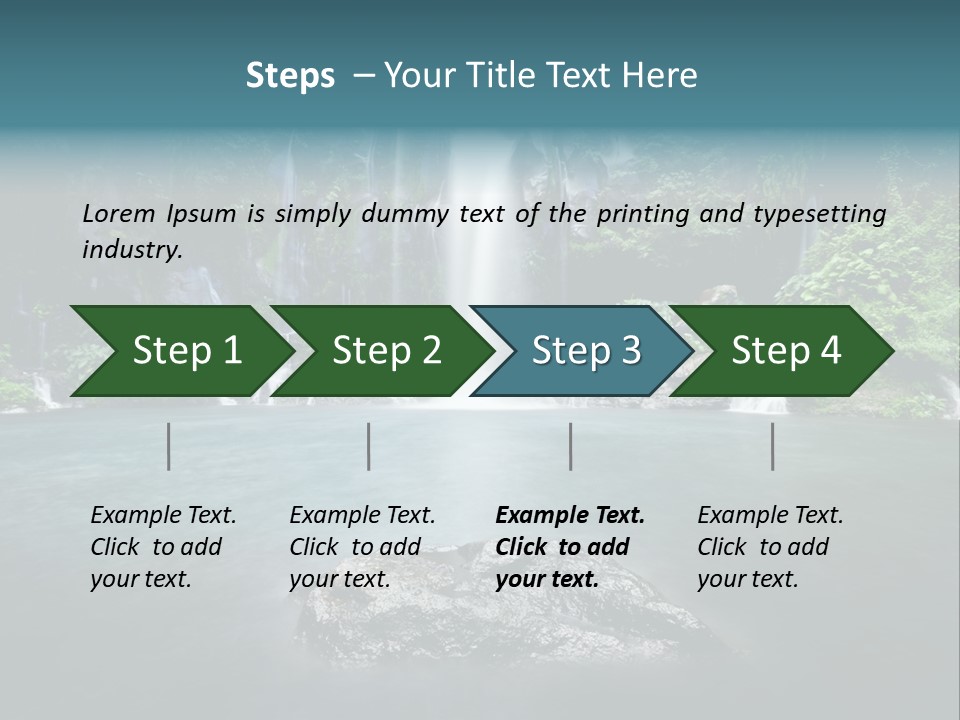 Water Island River PowerPoint Template