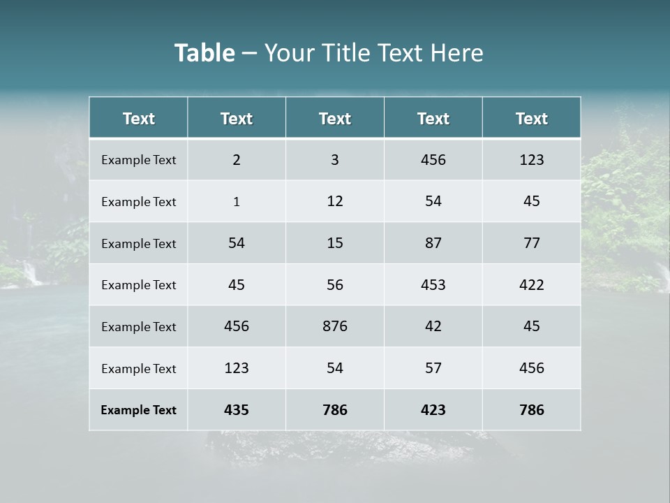 Water Island River PowerPoint Template