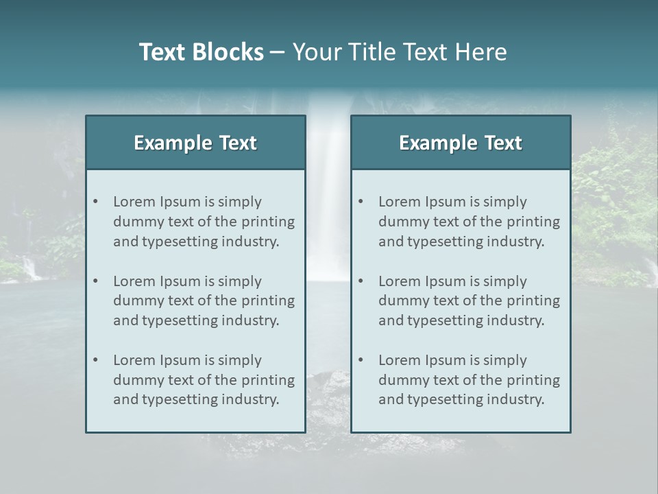 Water Island River PowerPoint Template