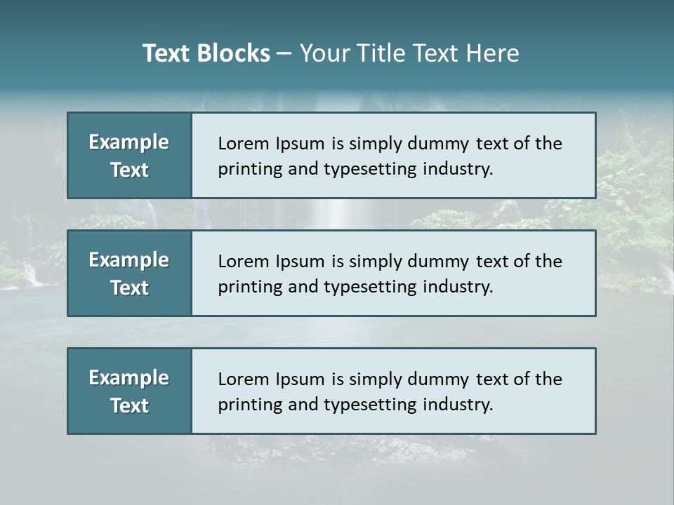 Water Island River PowerPoint Template