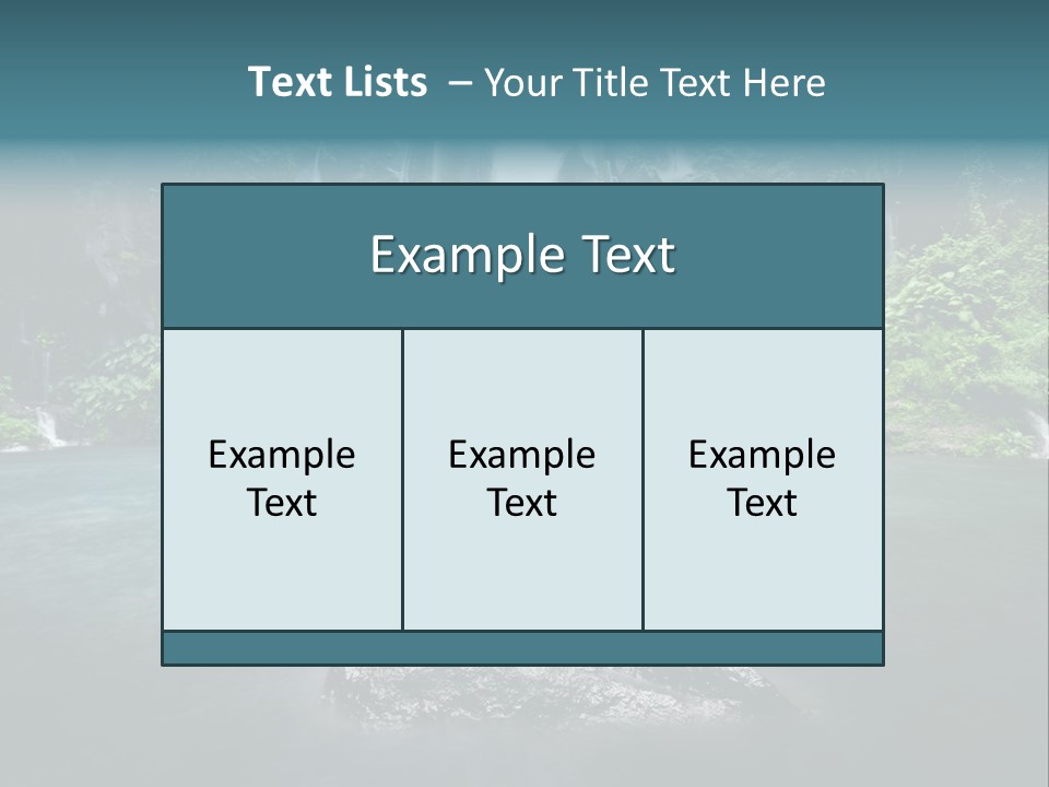 Water Island River PowerPoint Template