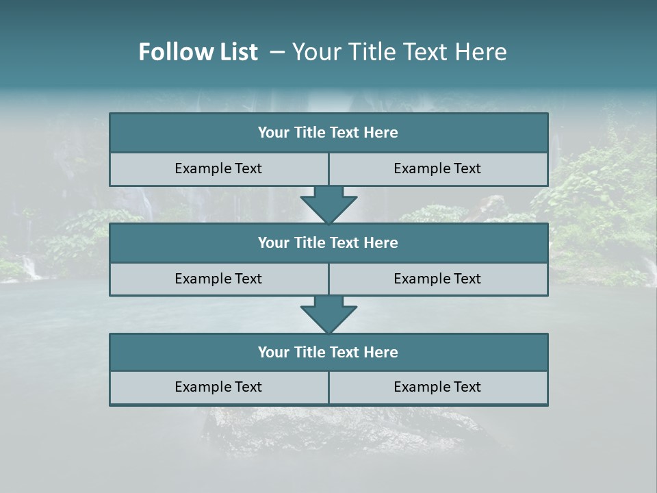 Water Island River PowerPoint Template