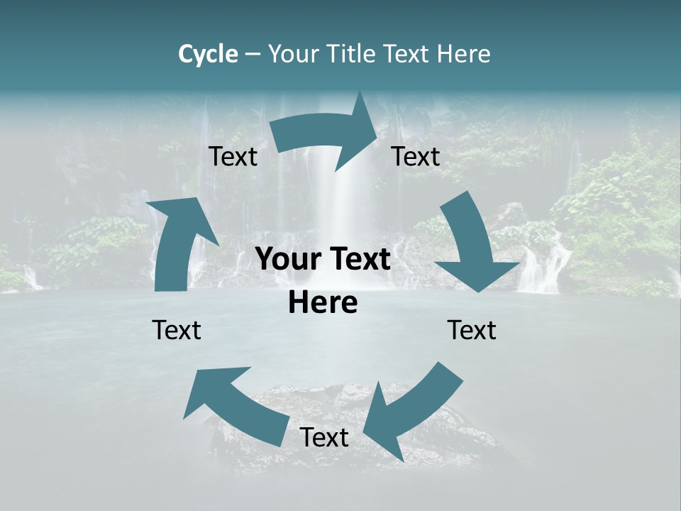Water Island River PowerPoint Template