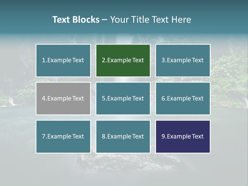 Water Island River PowerPoint Template