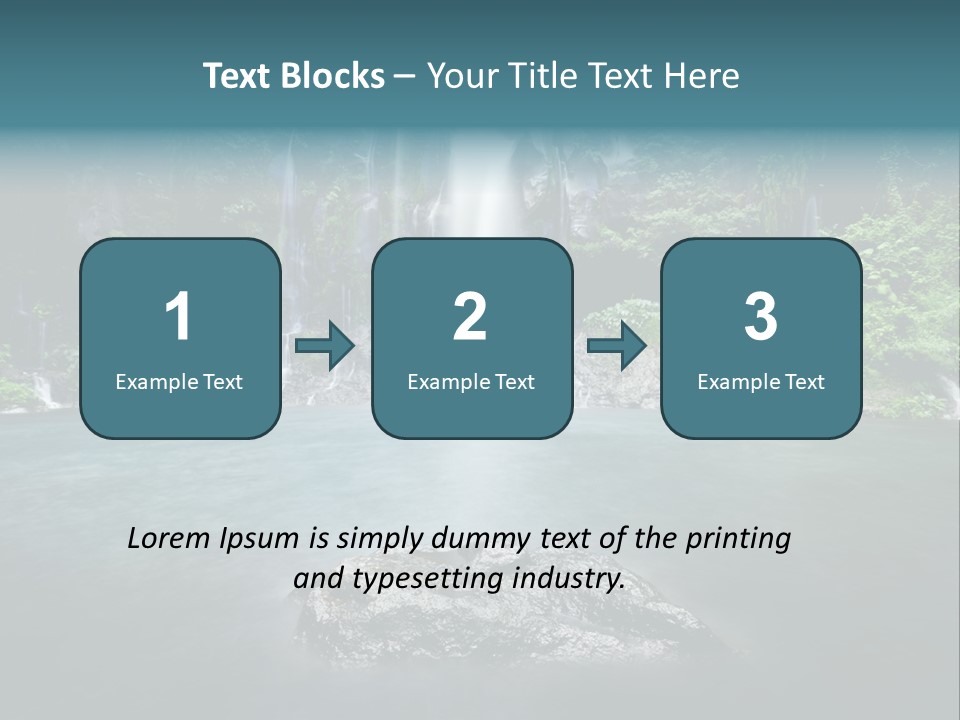 Water Island River PowerPoint Template