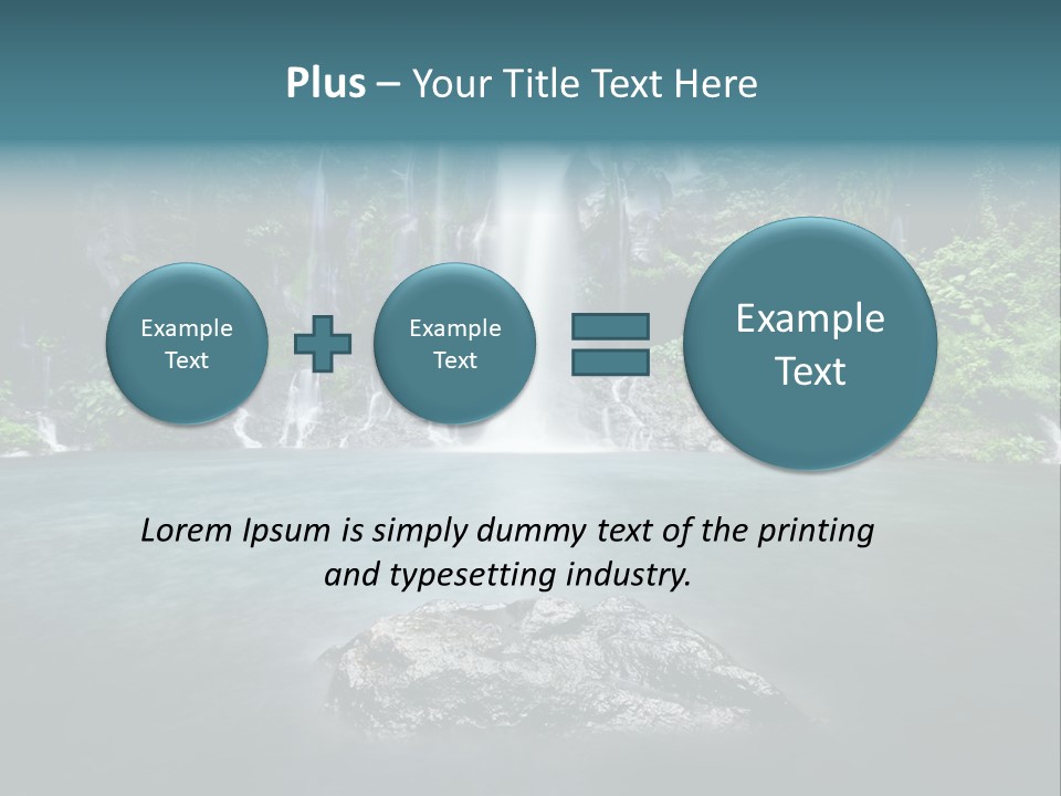 Water Island River PowerPoint Template