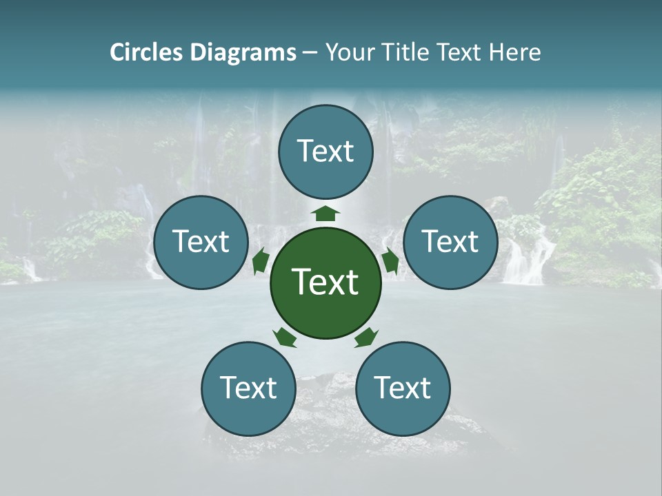 Water Island River PowerPoint Template