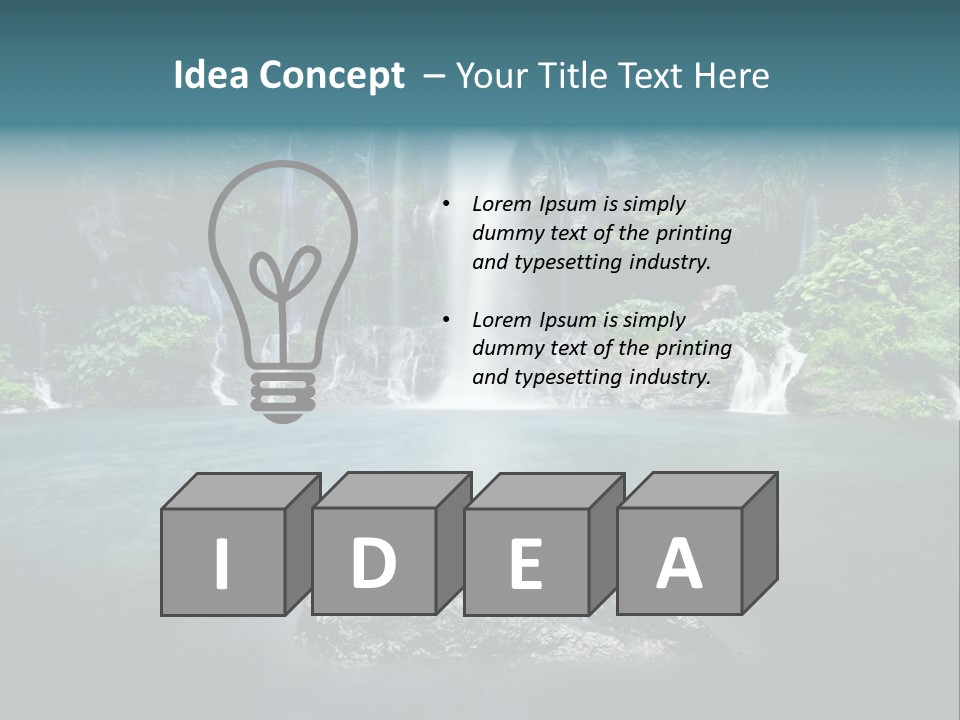 Water Island River PowerPoint Template