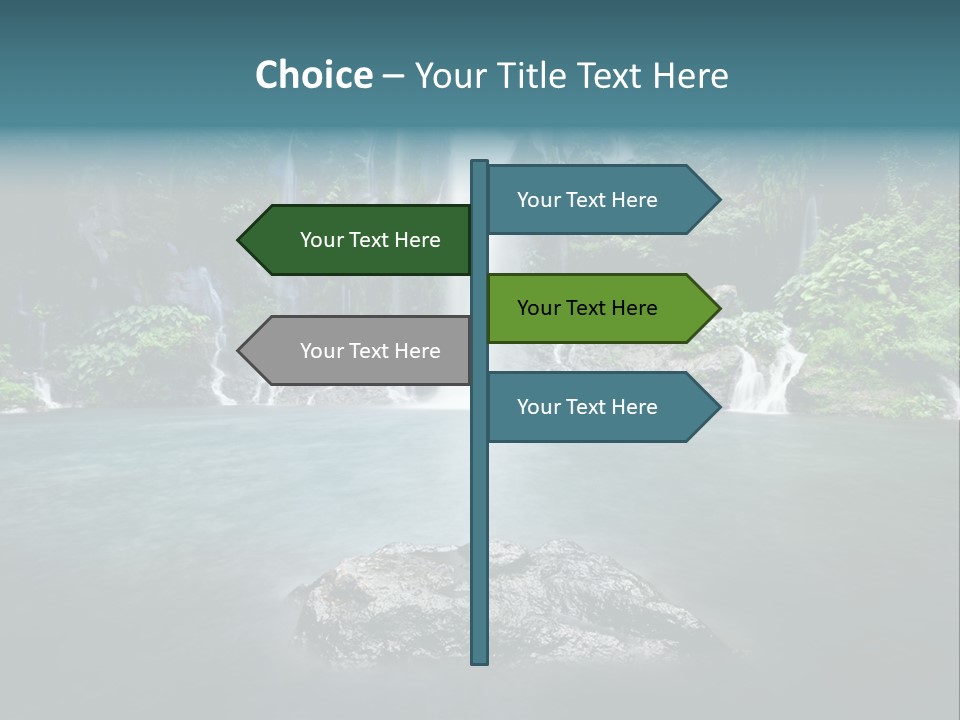 Water Island River PowerPoint Template