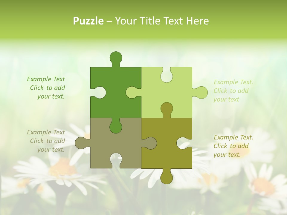 Lawn Foliage Bokeh PowerPoint Template