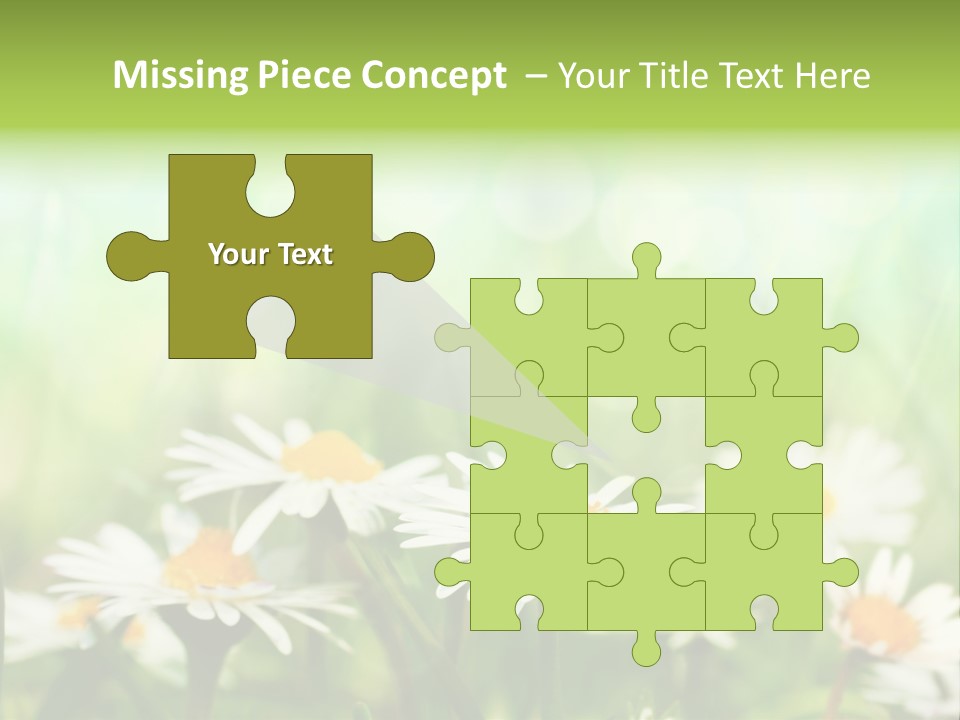 Lawn Foliage Bokeh PowerPoint Template