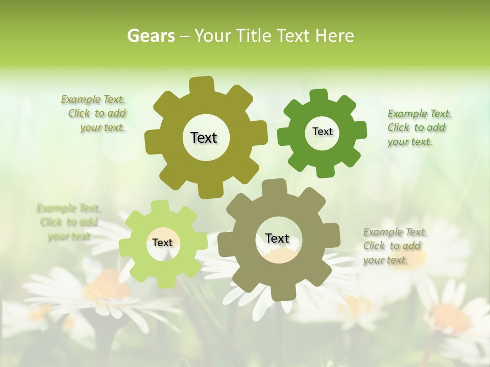Lawn Foliage Bokeh PowerPoint Template