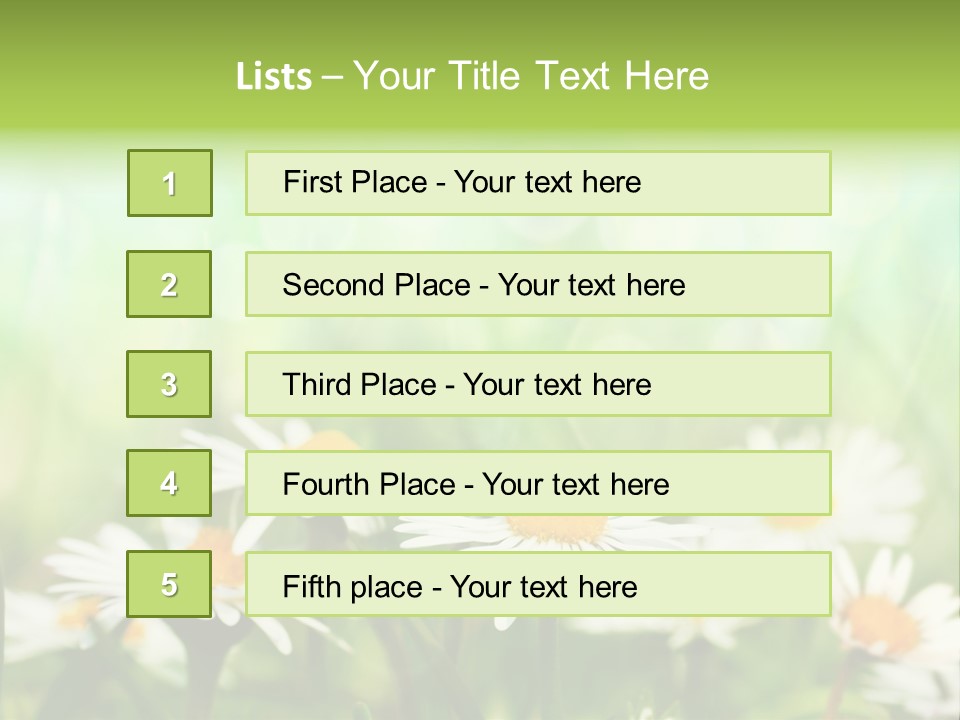 Lawn Foliage Bokeh PowerPoint Template