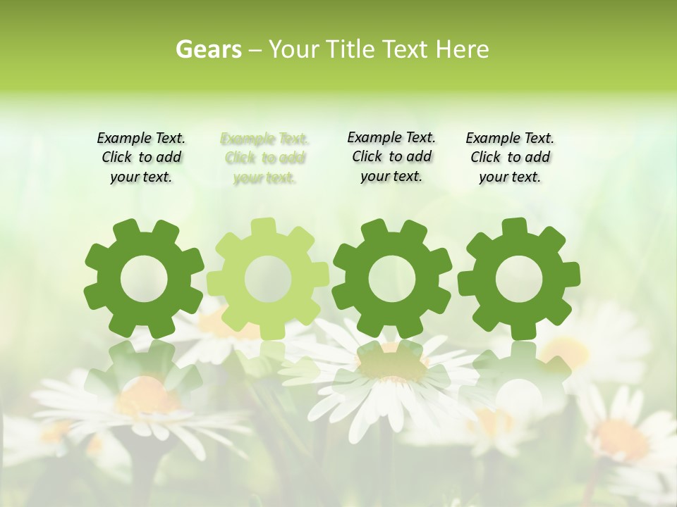 Lawn Foliage Bokeh PowerPoint Template