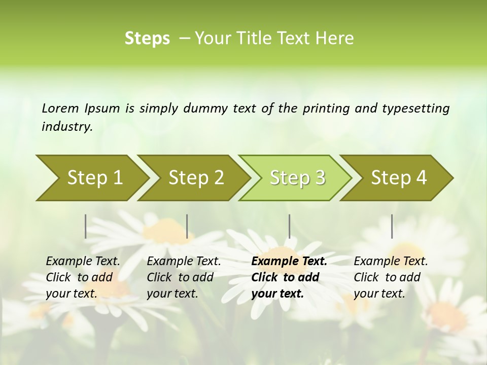 Lawn Foliage Bokeh PowerPoint Template