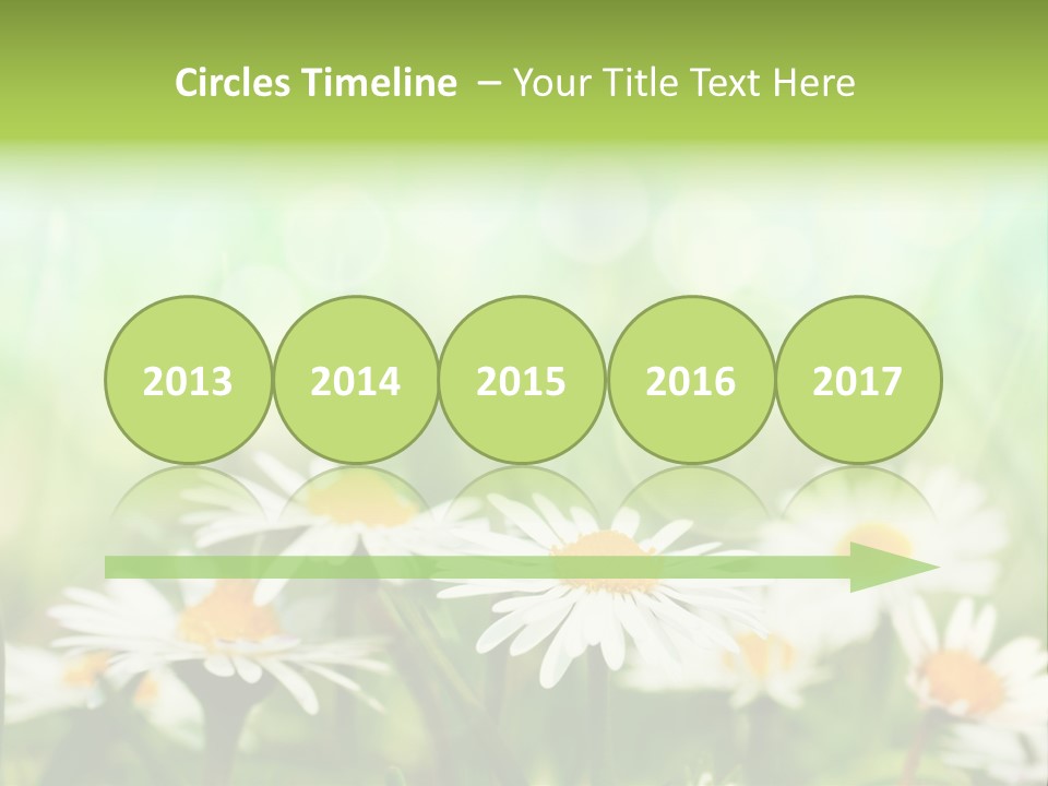 Lawn Foliage Bokeh PowerPoint Template