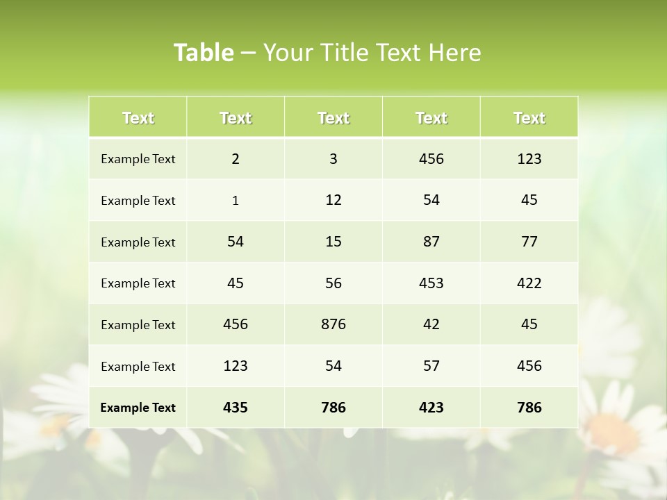 Lawn Foliage Bokeh PowerPoint Template