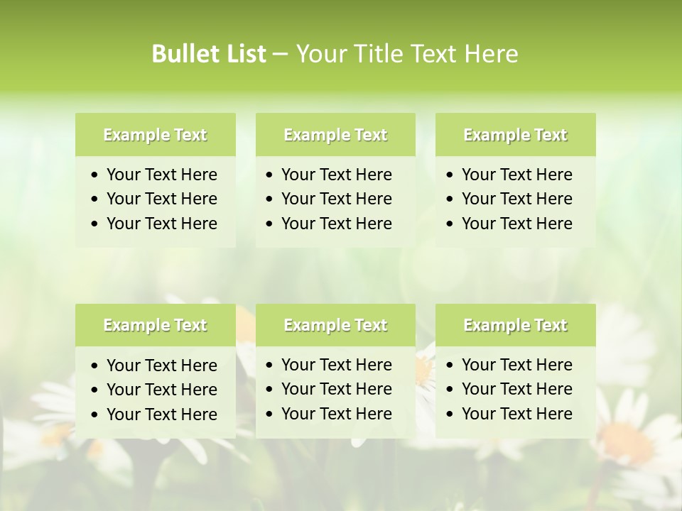 Lawn Foliage Bokeh PowerPoint Template