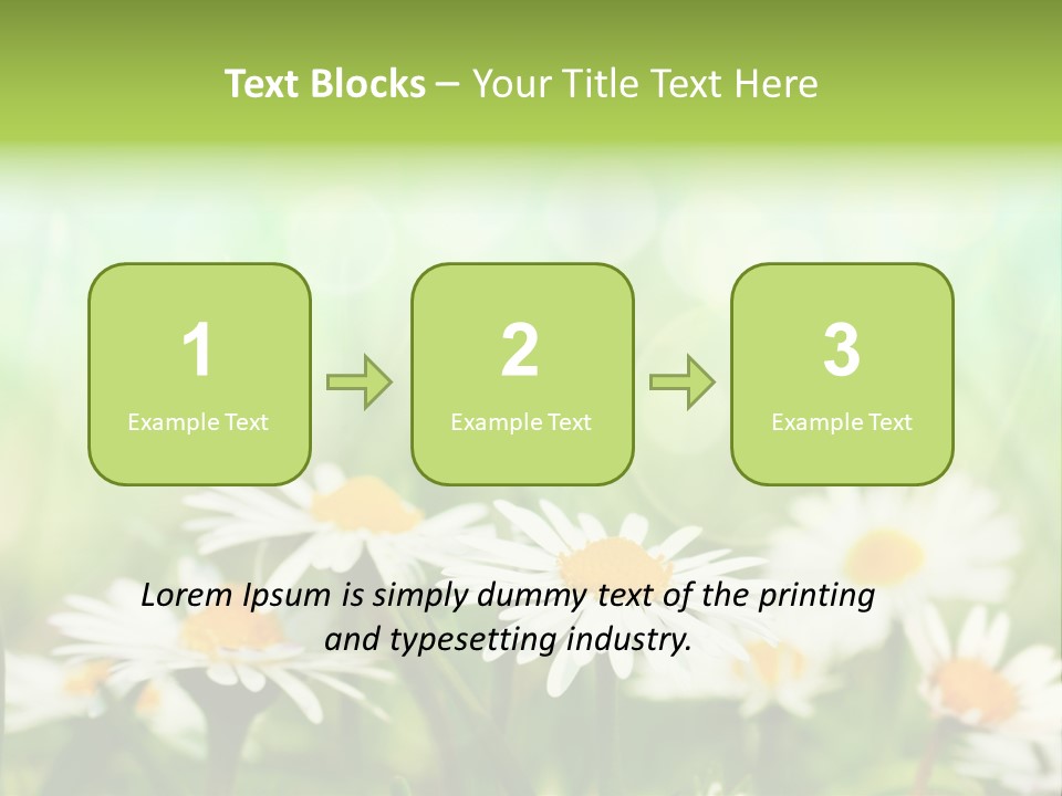 Lawn Foliage Bokeh PowerPoint Template