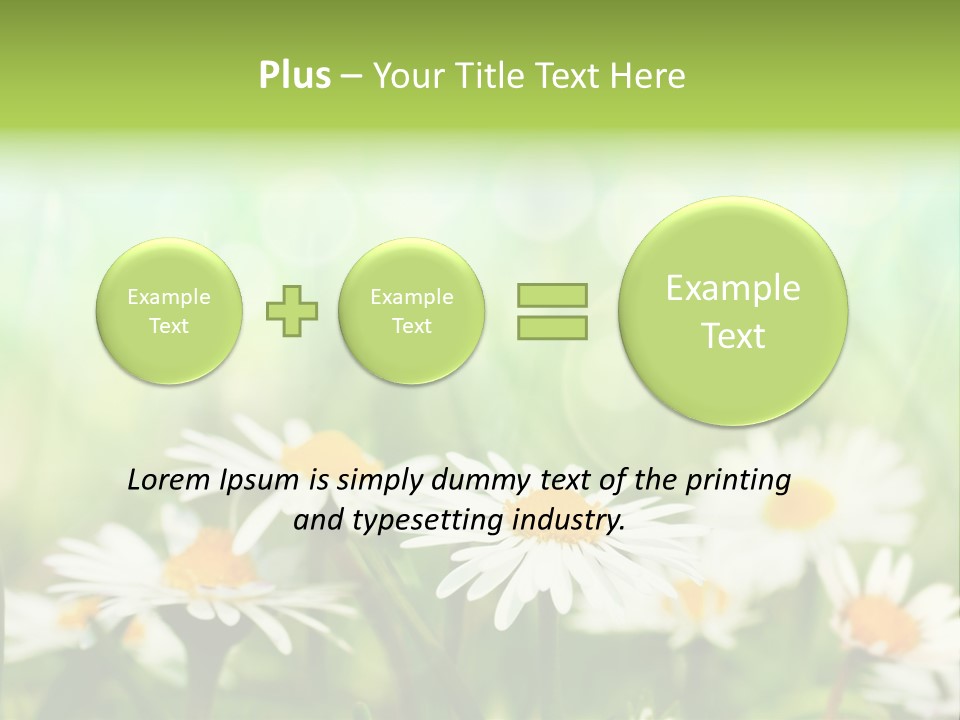Lawn Foliage Bokeh PowerPoint Template