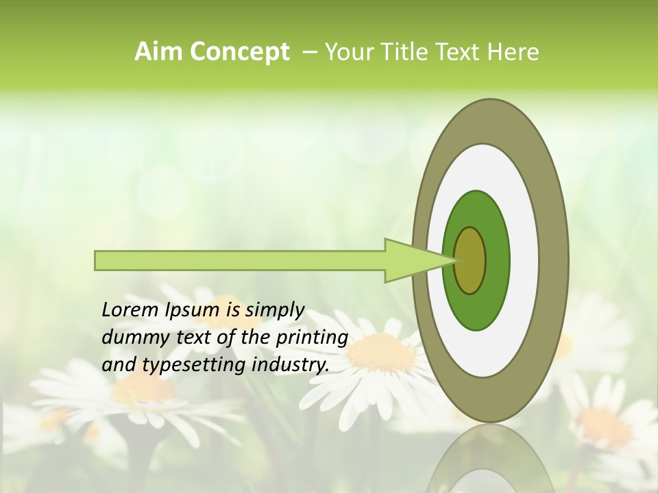 Lawn Foliage Bokeh PowerPoint Template