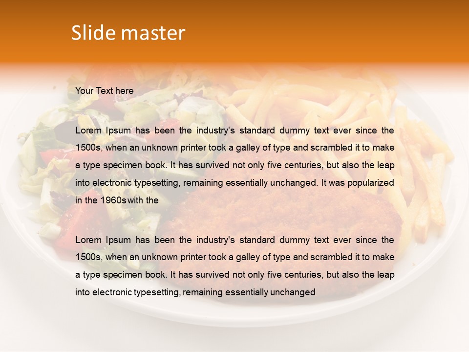 Dinner Dining Chop PowerPoint Template