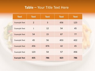 Dinner Dining Chop PowerPoint Template