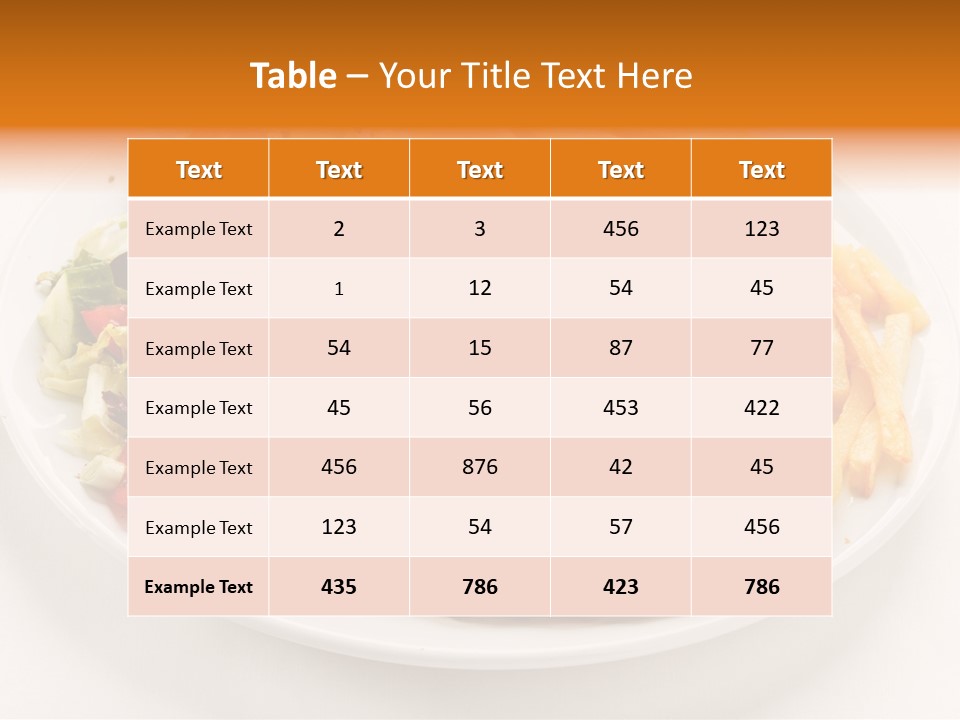 Dinner Dining Chop PowerPoint Template
