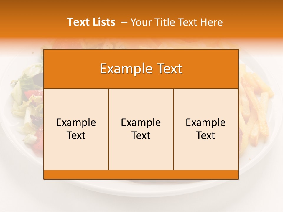 Dinner Dining Chop PowerPoint Template