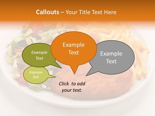 Dinner Dining Chop PowerPoint Template