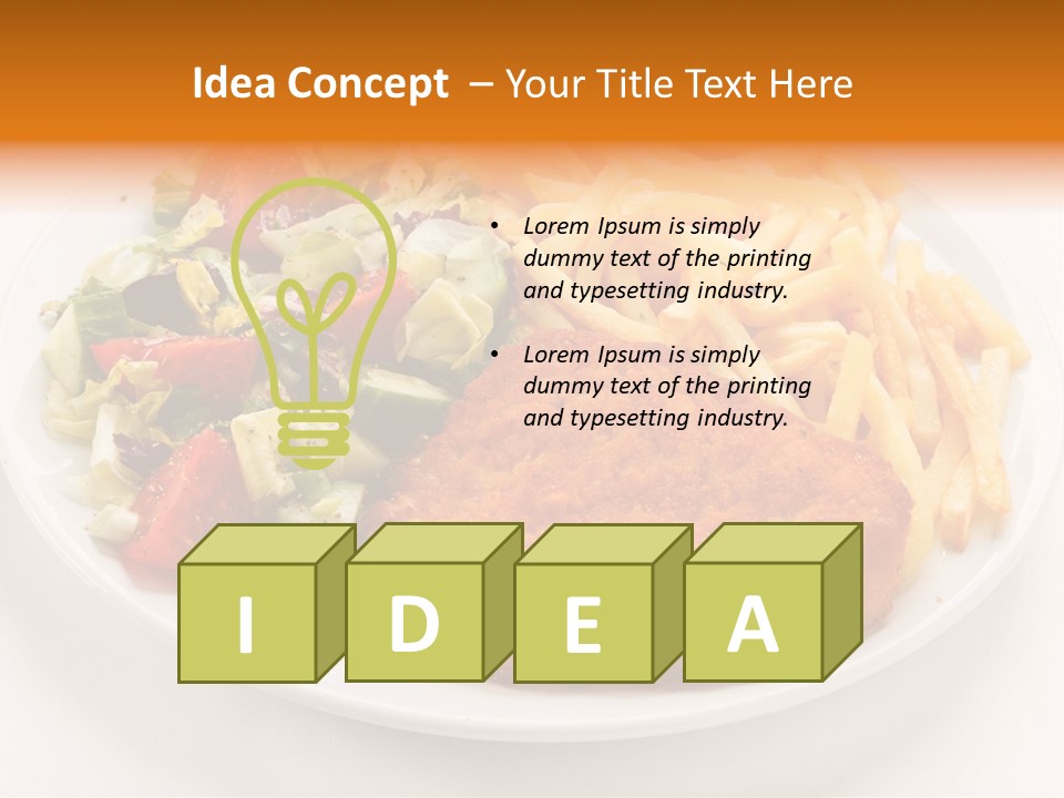 Dinner Dining Chop PowerPoint Template