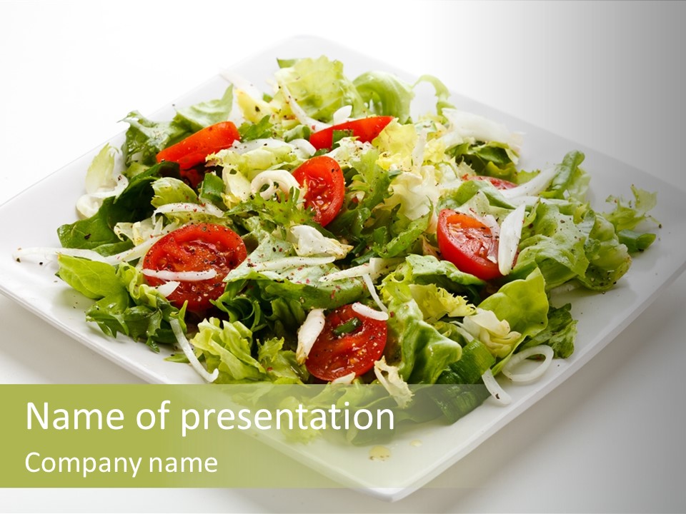 Food Vegetarian Tomato PowerPoint Template