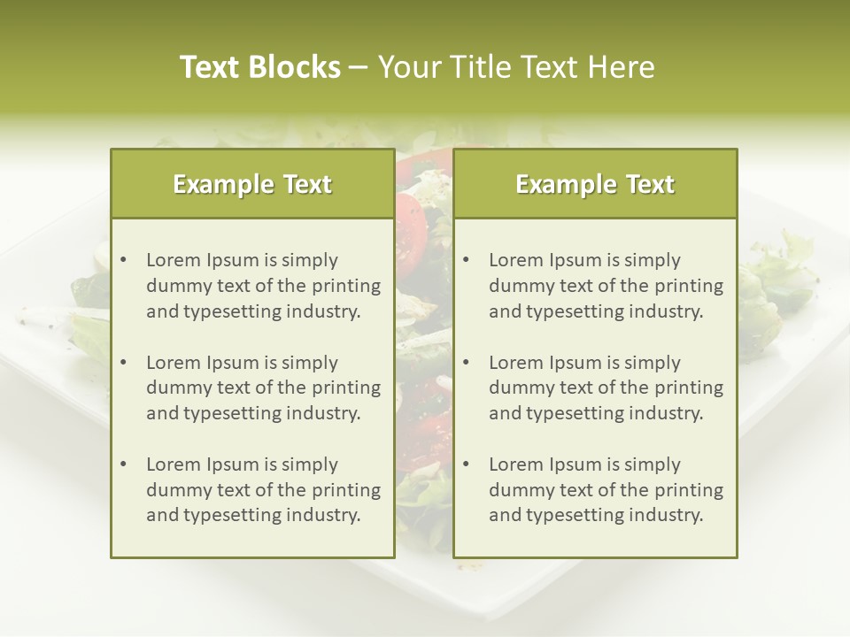 Food Vegetarian Tomato PowerPoint Template