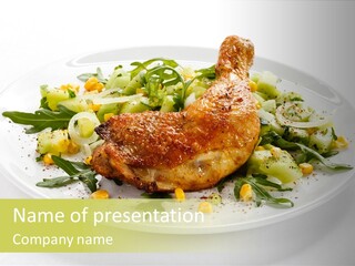 Appetiser Broiled Meal PowerPoint Template