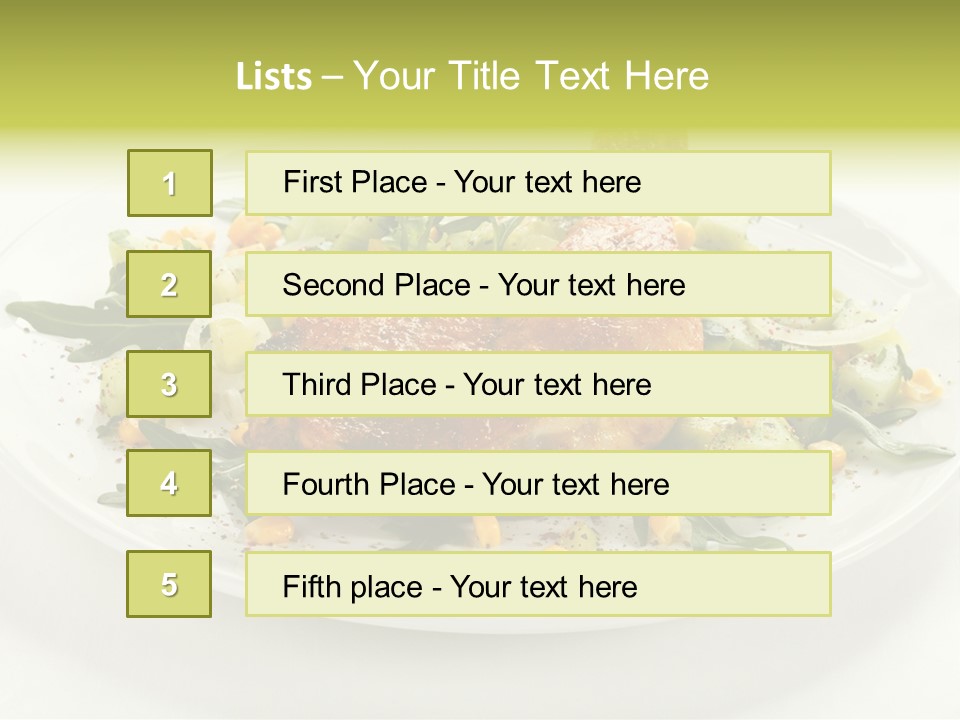 Appetiser Broiled Meal PowerPoint Template