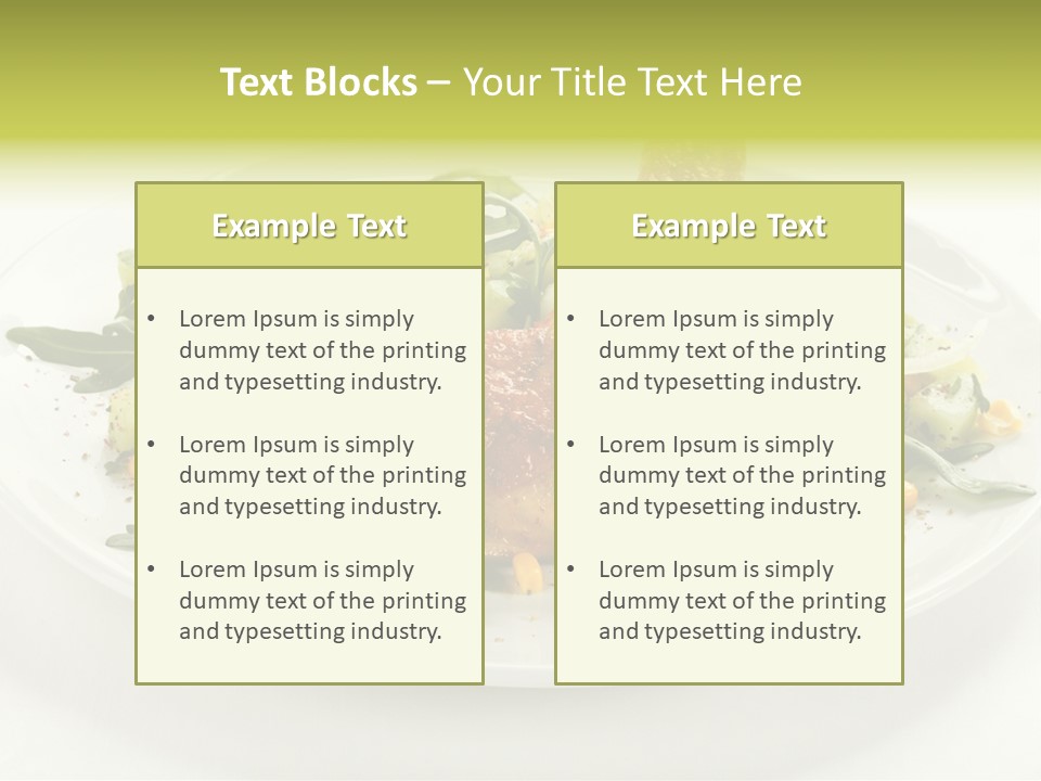 Appetiser Broiled Meal PowerPoint Template