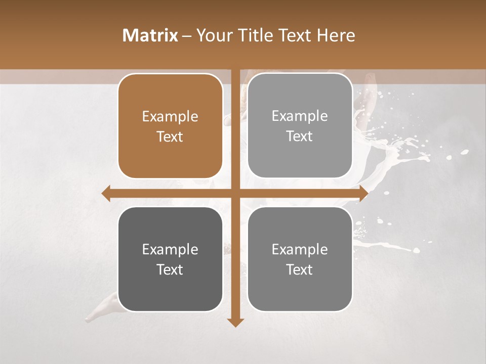 Pose Flexibility Dress PowerPoint Template