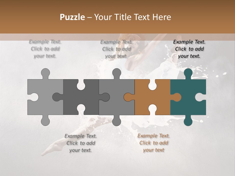 Pose Flexibility Dress PowerPoint Template