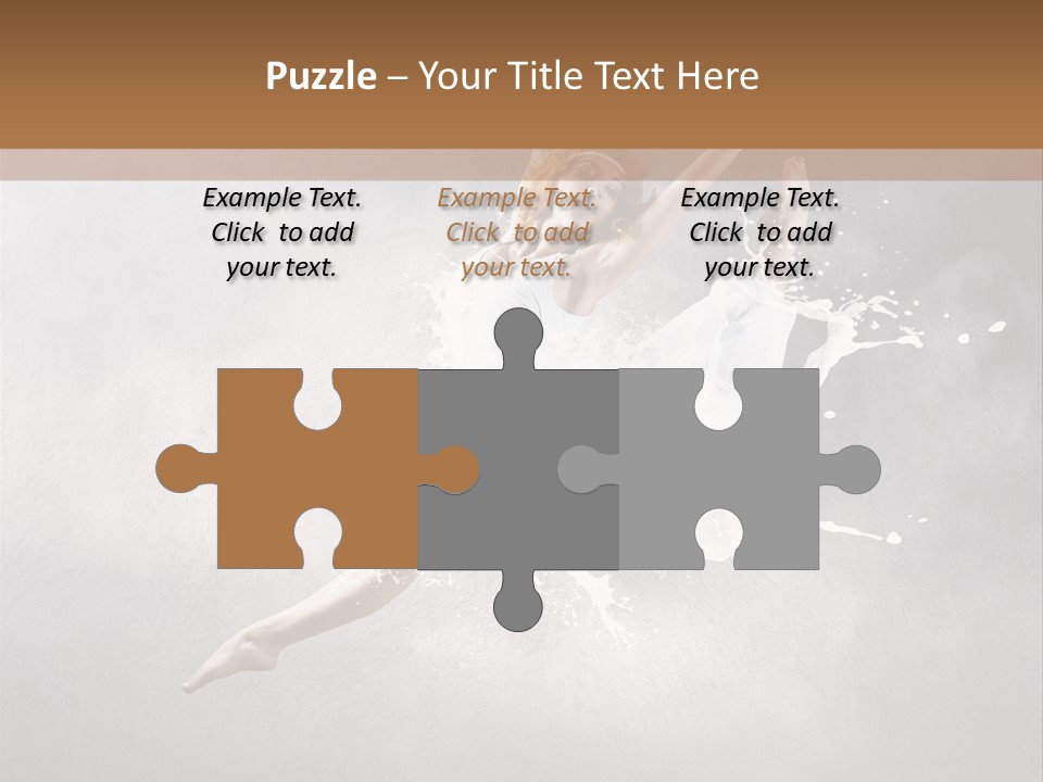 Pose Flexibility Dress PowerPoint Template